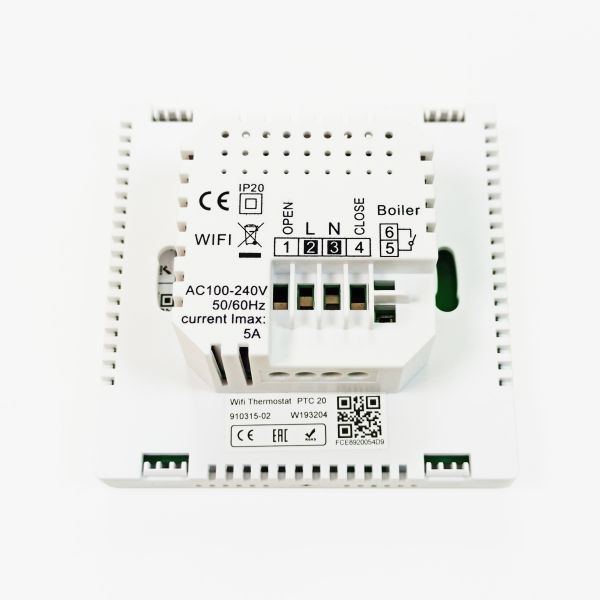 Термостат проводной Poer PTC20 с WiFi