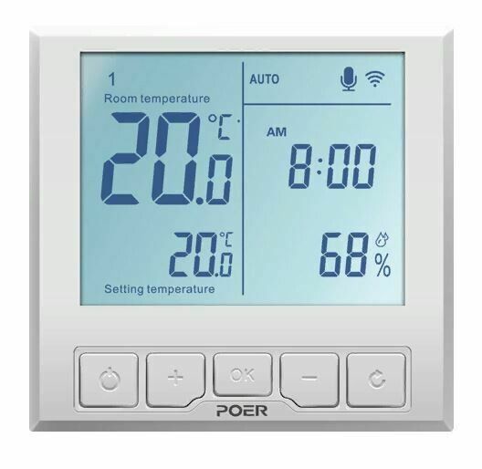 Термостат проводной Poer PTC20 с WiFi